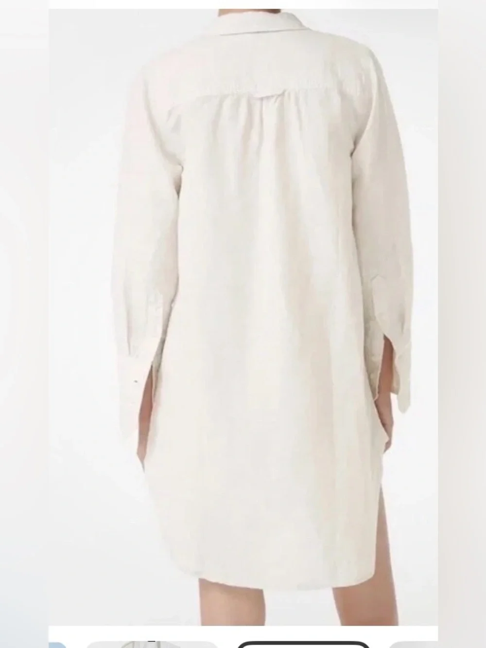 NWT J.CREW Linen Cotton Blend Beach Shirt In White Size M